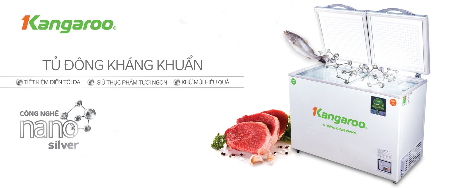 Tủ đông Kangaroo xả tuyết bán tự động