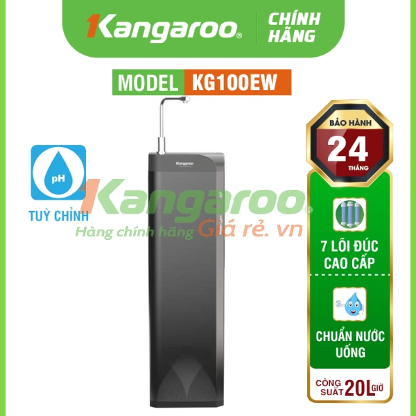 Máy lọc nước Kangaroo Alkaline Waterfall KG100EW - Hàng Cao Cấp